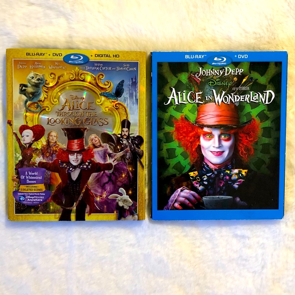 JOHNNY DEPP °O° NIB °O° ⭐️ DISNEY Alice in Wonderland DVDS⭐️